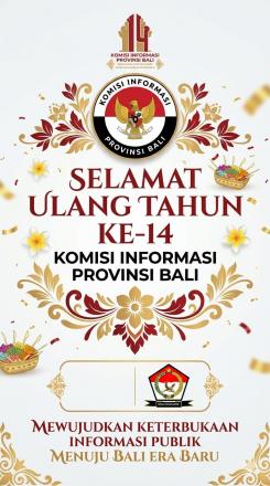 Pemerintah Desa Panji Anom Mengucapkan Selamat Hari Ulang Tahun Ke- 14 Untuk Komisi Informasi Provin